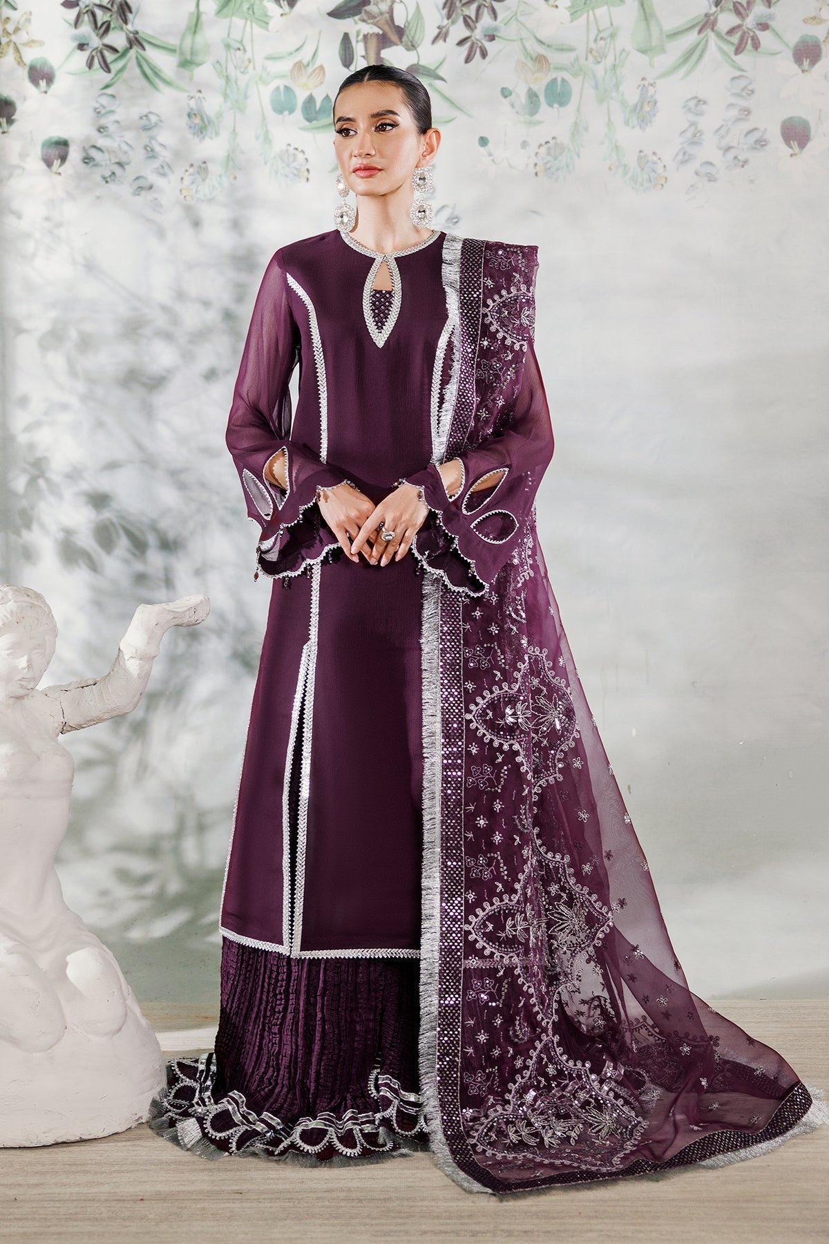 Alizeh | Ready to wear | Purple Dress 3 piece - RTW1023