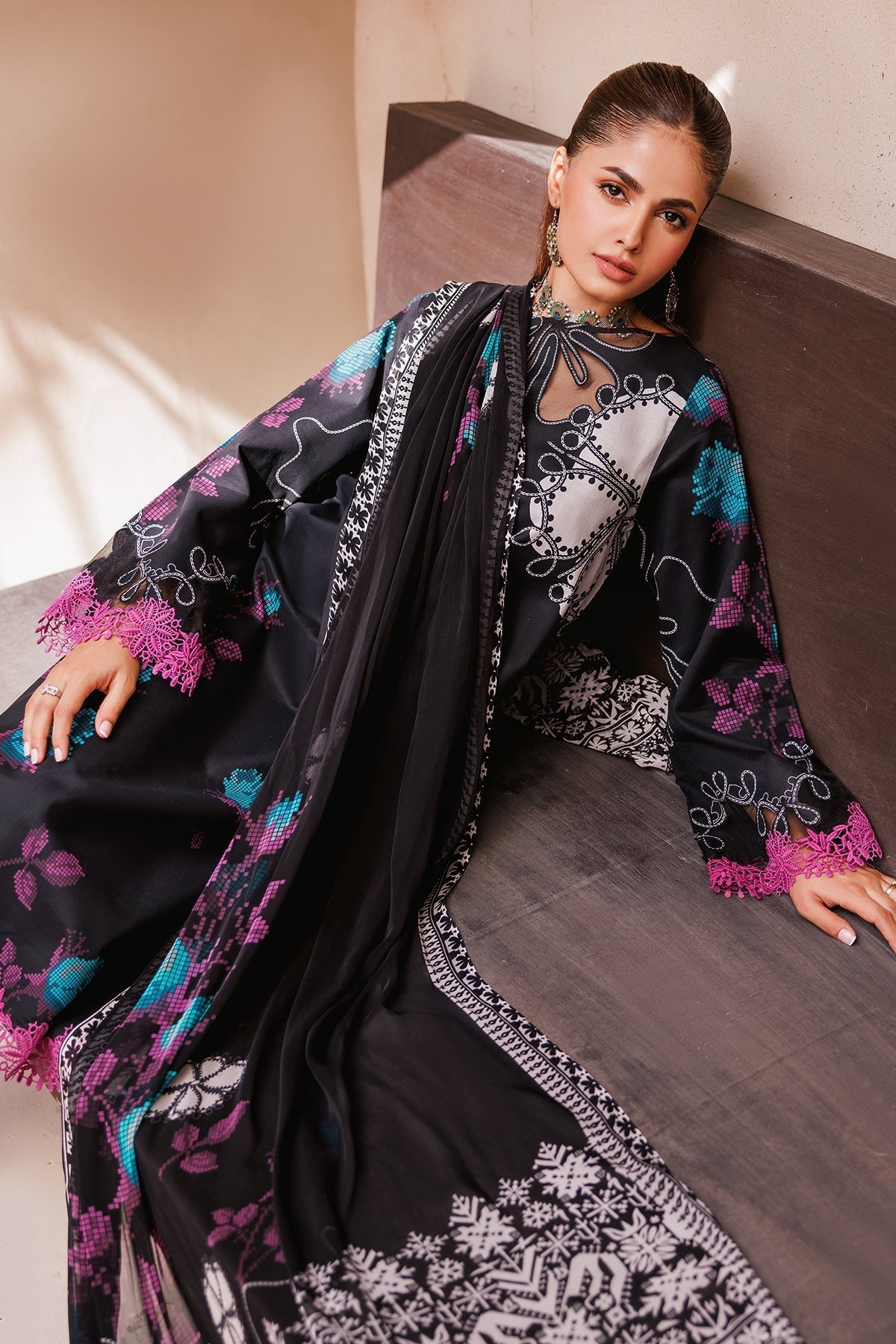 Charizma | Lawn Collection 24 | CP4-63 - Official Charizma - Agha Fabrics UK