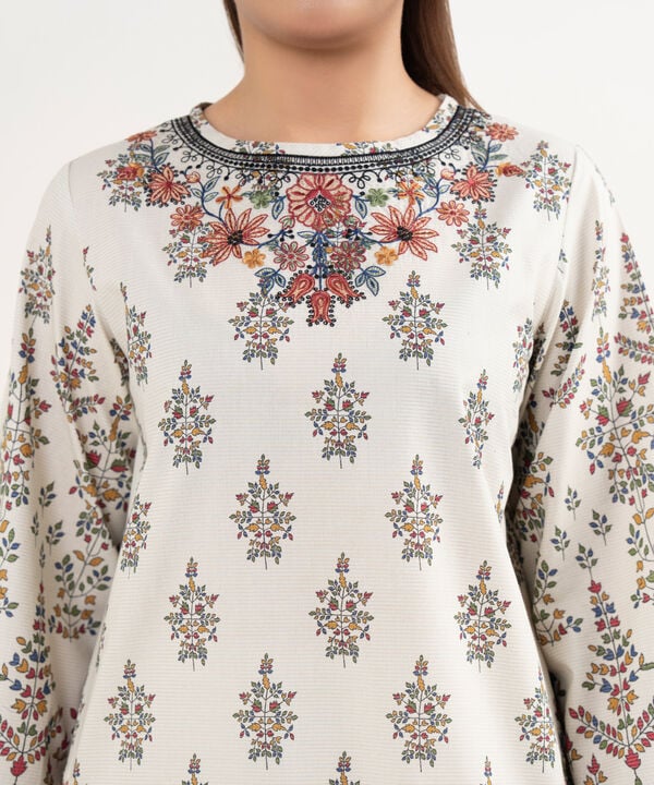 Sapphire | Fall Winter 25 | 3 Piece - Embroidered Cotton Suit 0PESG25V538B