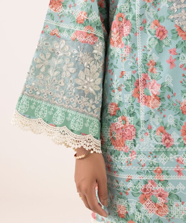 Sapphire | Fall Winter 25 | 3 Piece - Embroidered Cotton Viscose Suit 0PESG25V618B