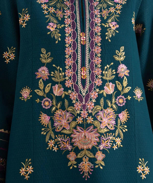 Sapphire | Fall Winter 25 | 3 Piece - Embroidered Dobby Suit 0PEST25V830B