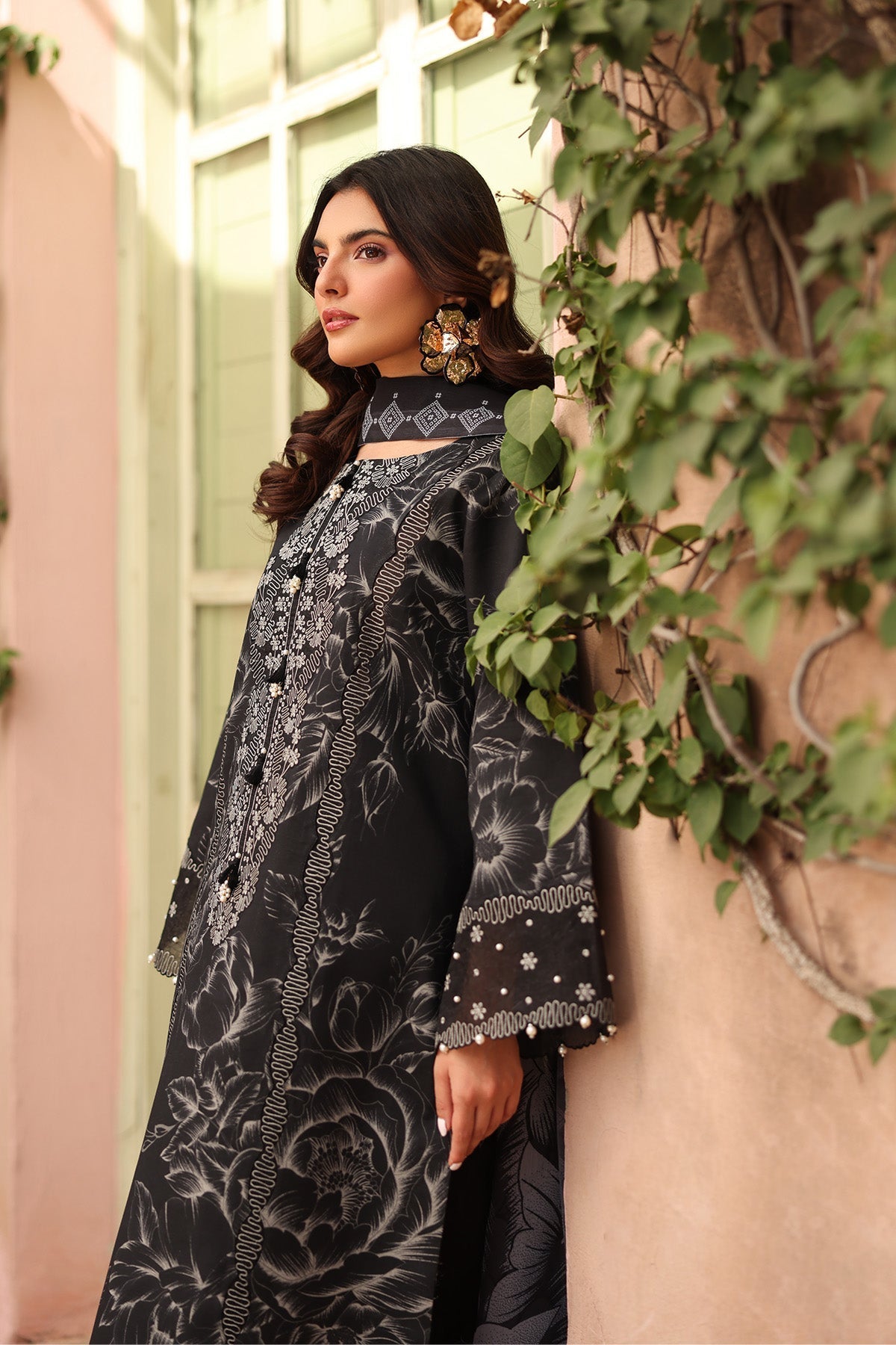 Alizeh | Embroidered Printed Festive Edit 25 | AF-EPL-7037-AZLIN