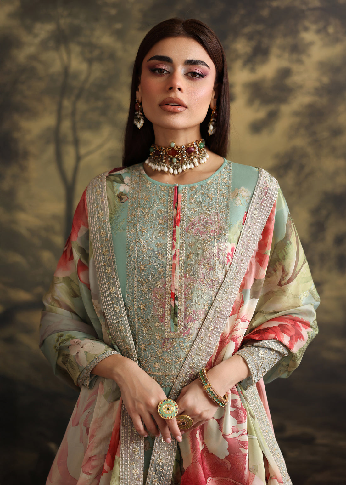 Humjoli | Rehana Luxury Collection | AQUA PINK