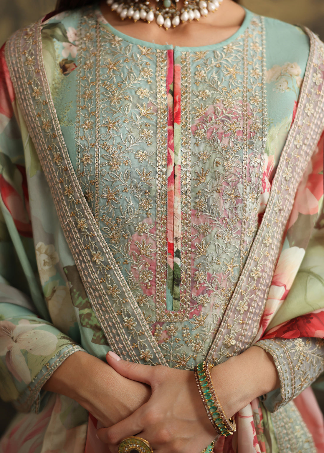 Humjoli | Rehana Luxury Collection | AQUA PINK