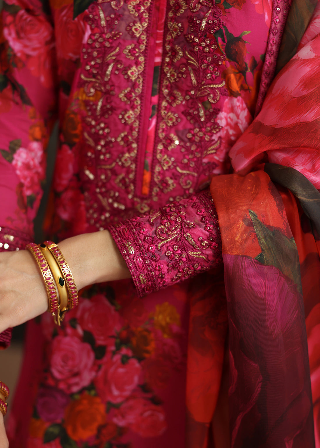 Humjoli | Rehana Luxury Collection | PINK ROSE