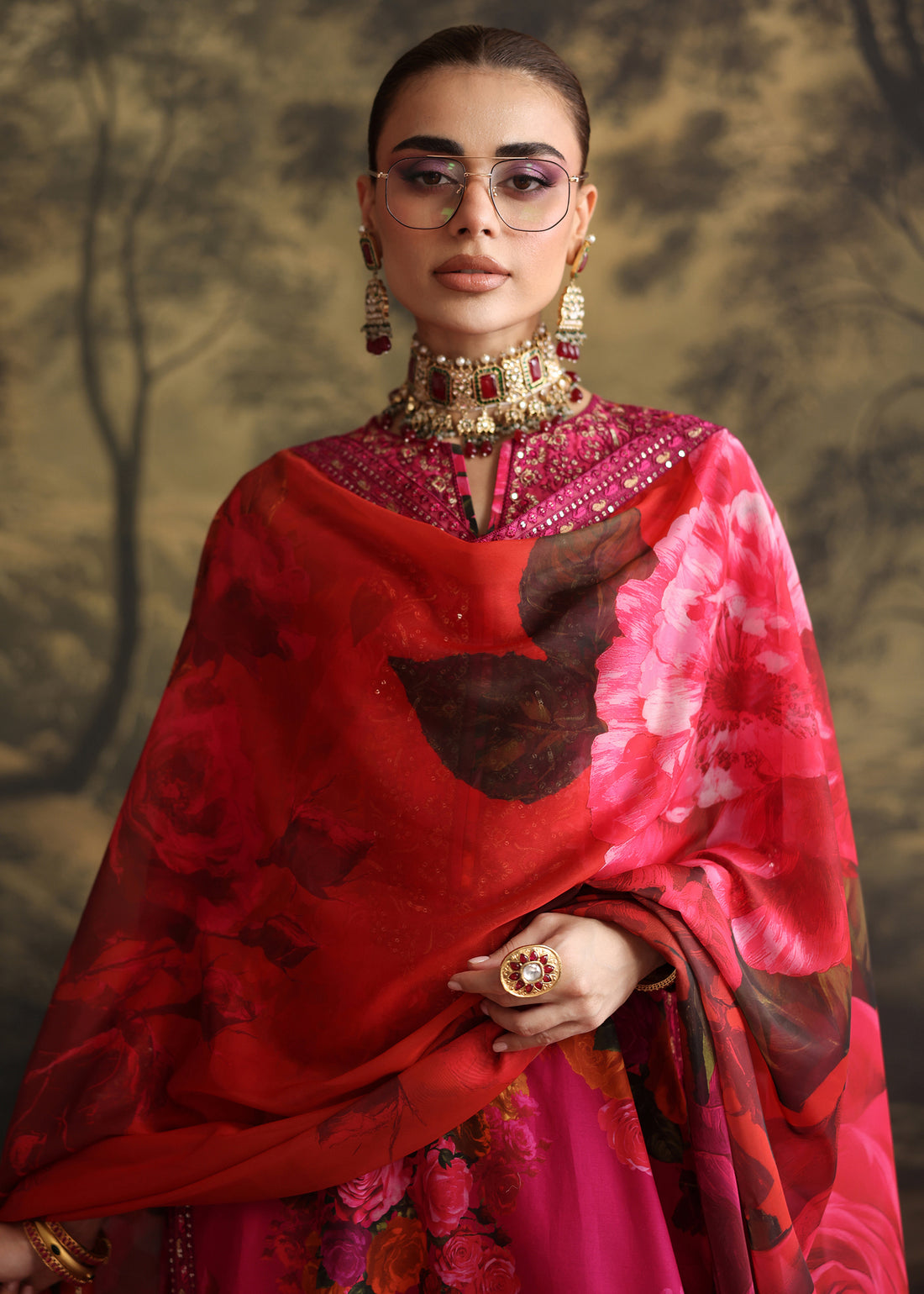 Humjoli | Rehana Luxury Collection | PINK ROSE