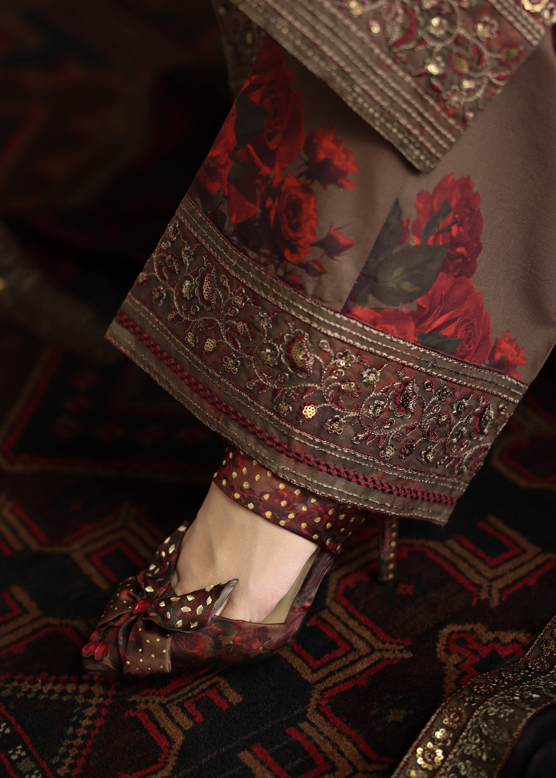 Humjoli | Rehana Luxury Collection | BROWN ROME