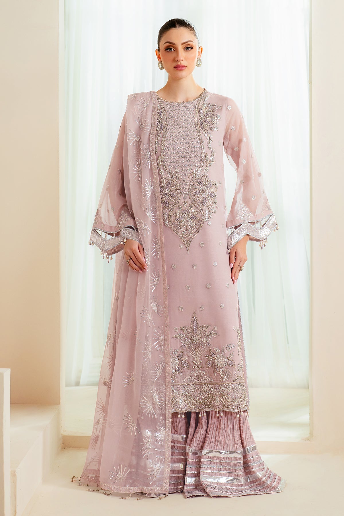 Alizeh | Aymal Chiffon | AF-BHM-4045-Sira - Official Alizeh - Agha Fabrics UK
