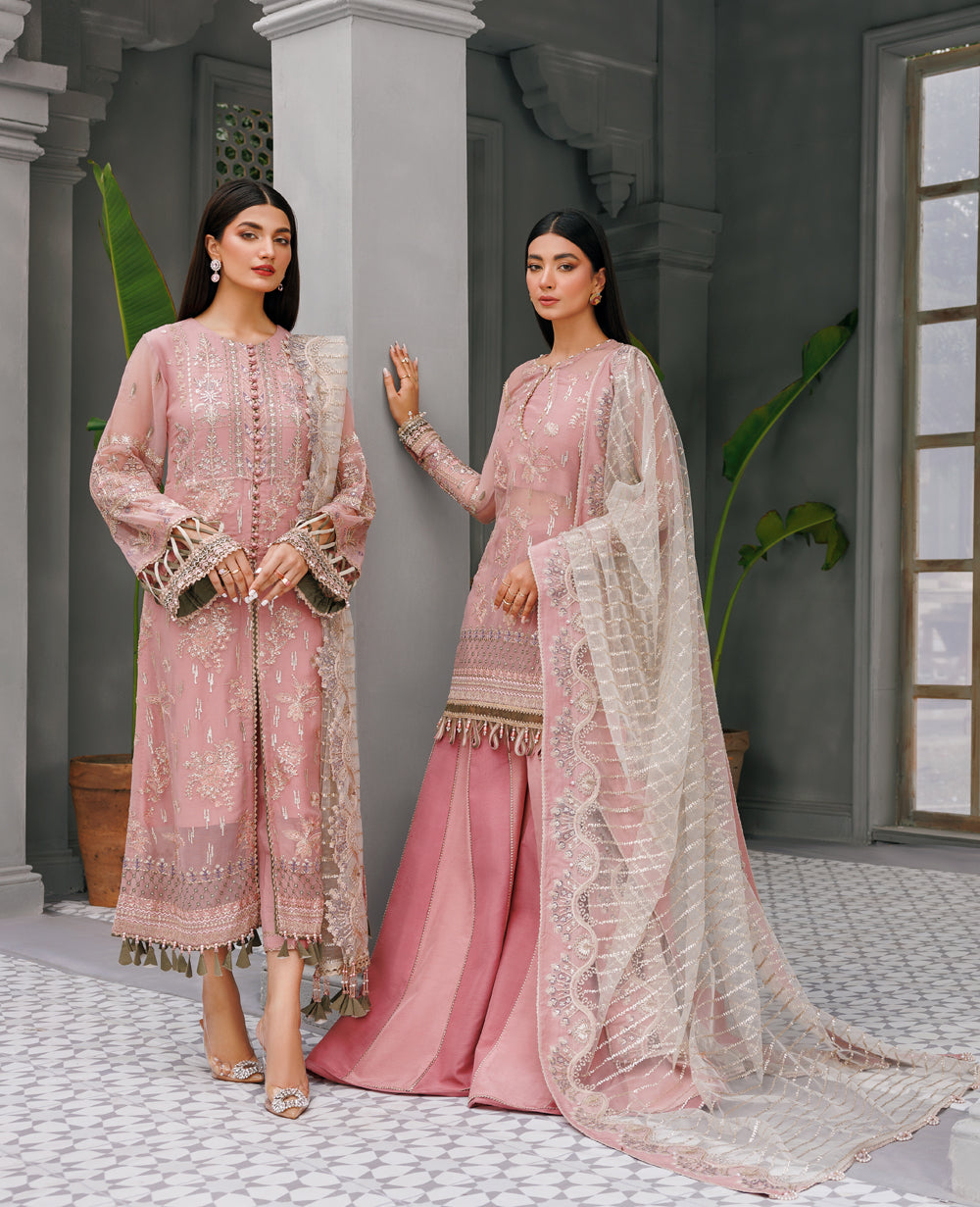 Xenia Formals | Raahi Luxury Formals | TAUPE - Official Xenia Formals - Agha Fabrics UK