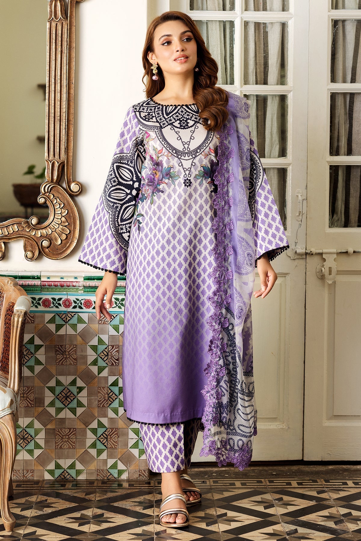 Charizma | Lawn Collection 24 | AS4-55 - Official Charizma - Agha Fabrics UK