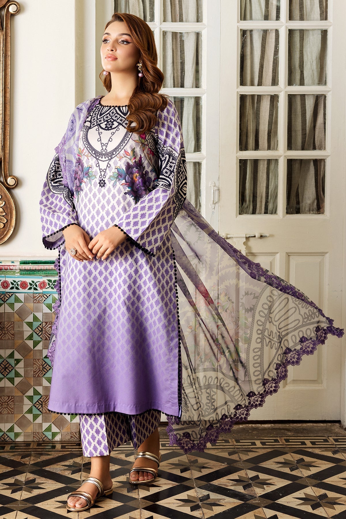 Charizma | Lawn Collection 24 | AS4-55 - Official Charizma - Agha Fabrics UK