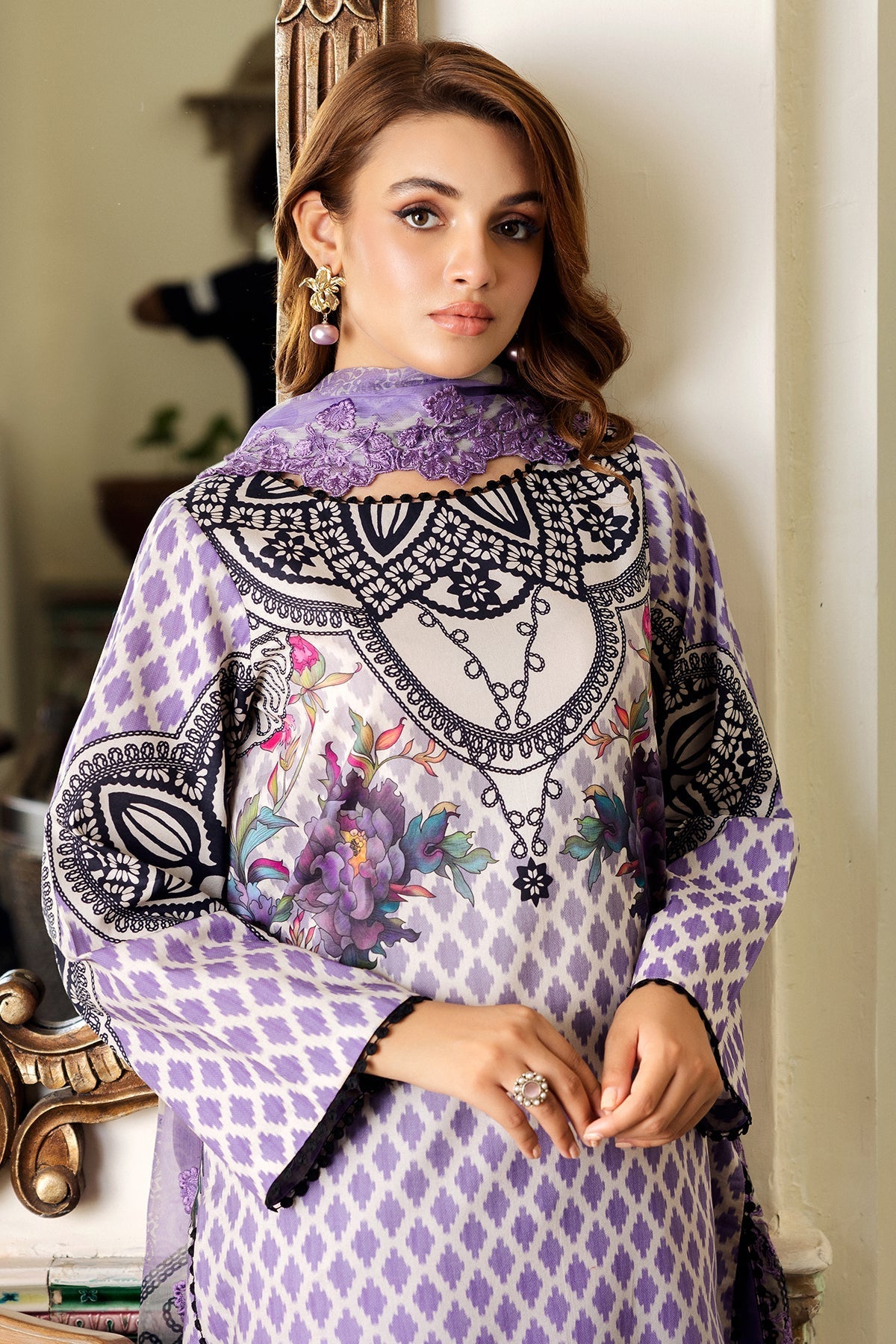 Charizma | Lawn Collection 24 | AS4-55 - Official Charizma - Agha Fabrics UK