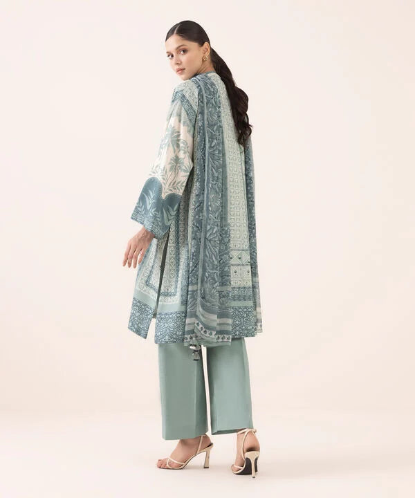 Sapphire | Fall Winter 25 | 3 Piece - Printed Light Linen Suit 0U3PDY25V631