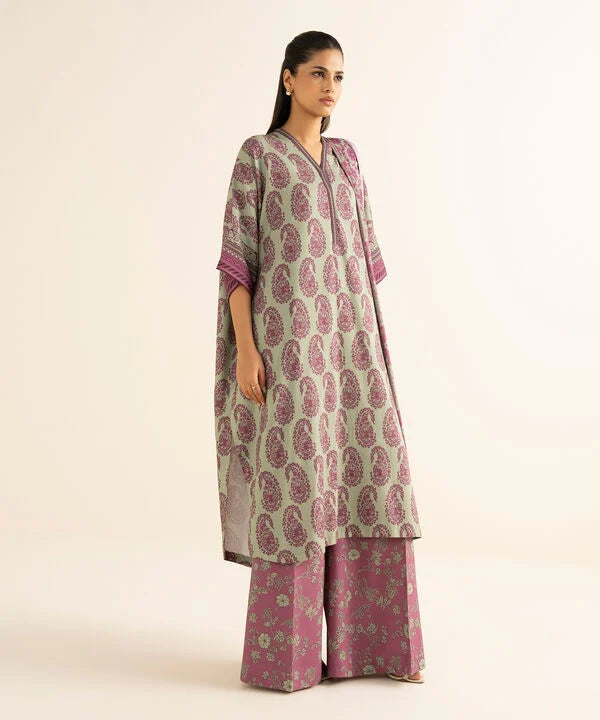 Sapphire | Fall Winter 25 | 3 Piece - Printed Linen Suit 0U3PDY25V832