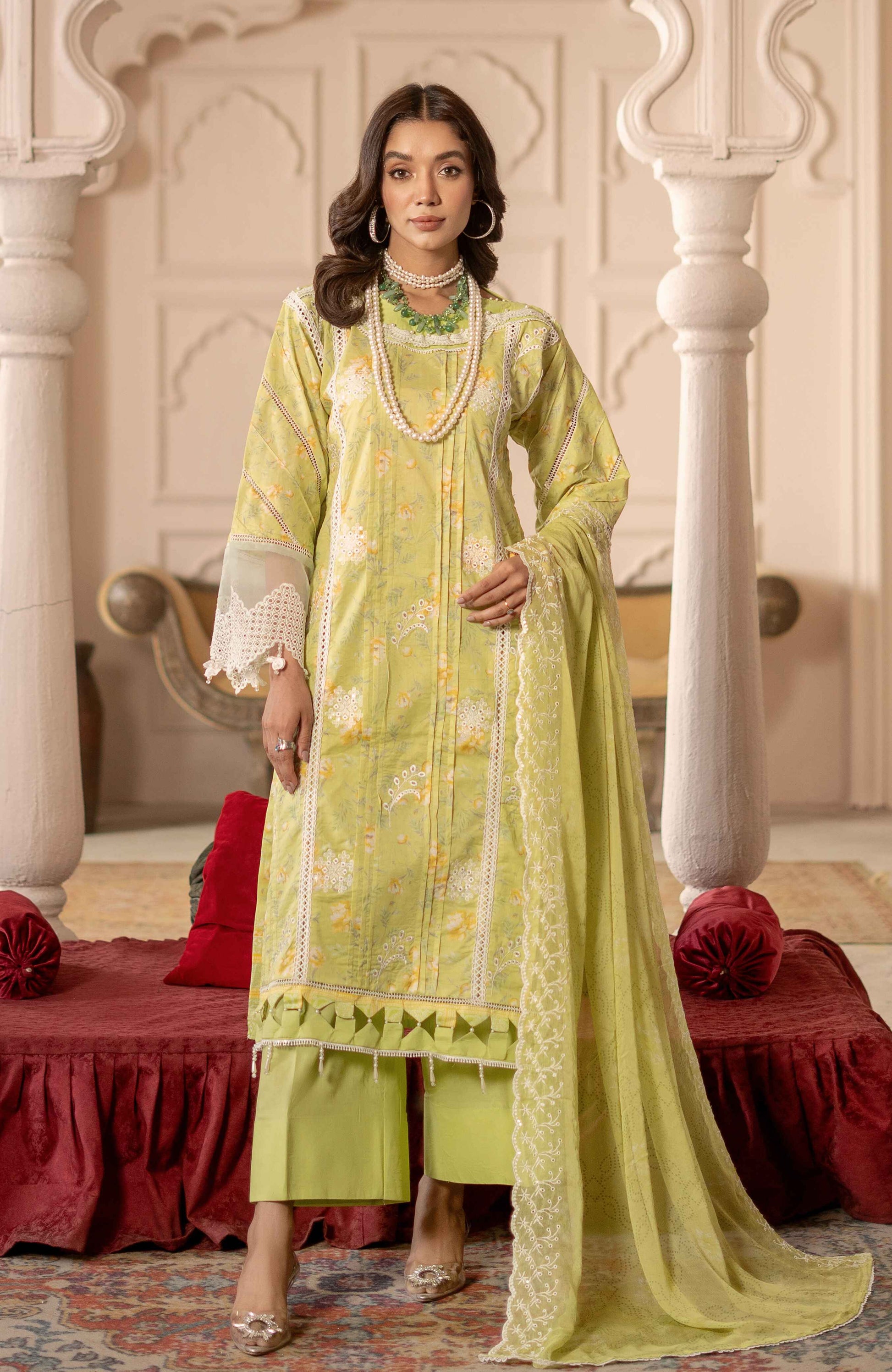 Al Zohaib | Sunshine Bloom Premium Lawn 25 | SBP-25-01 - Official Al Zohaib - Agha Fabrics UK