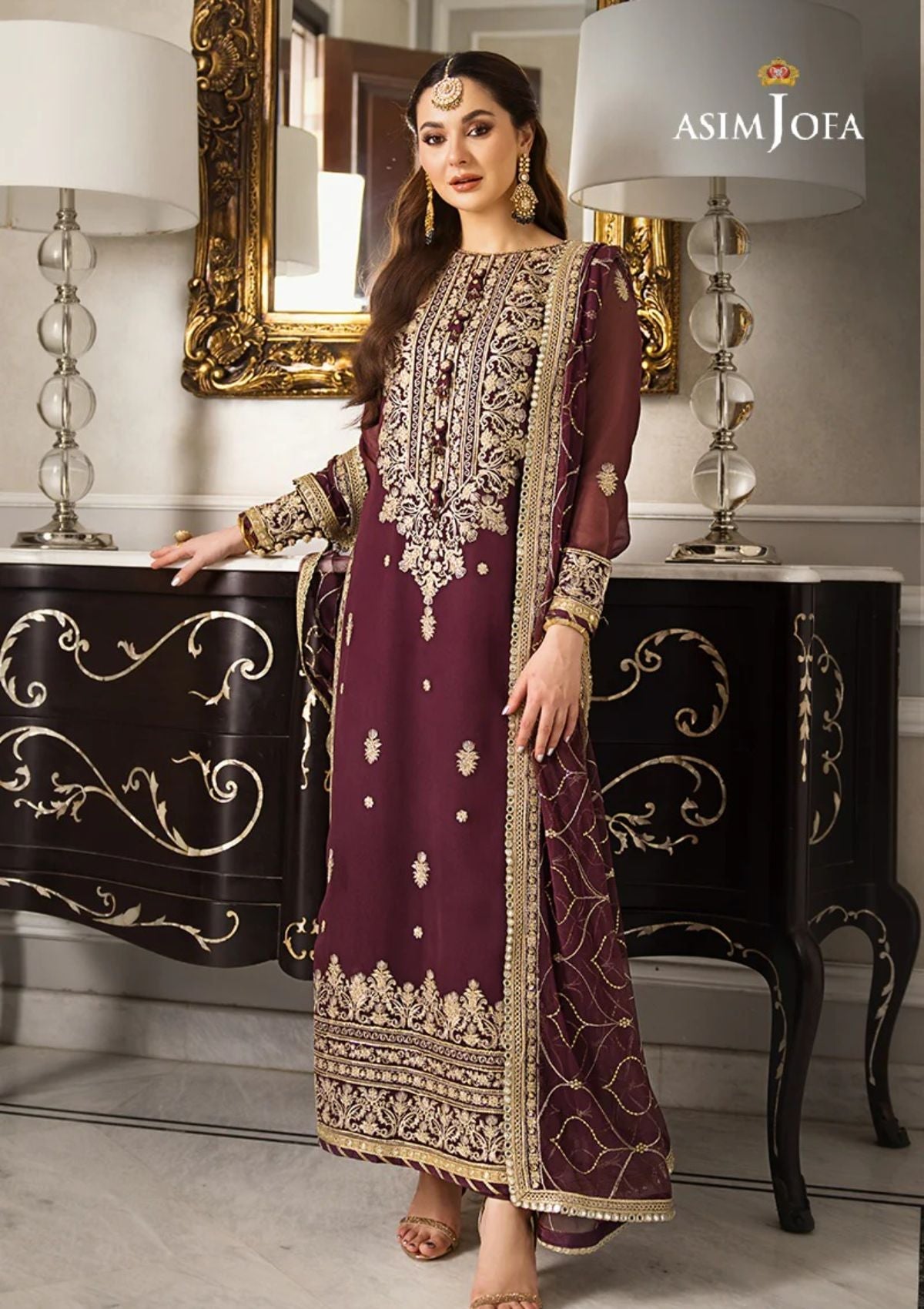 Formal Collection - Asim Jofa - Zari Sitara - AJZS#23 - Official Asim Jofa - Agha Fabrics UK