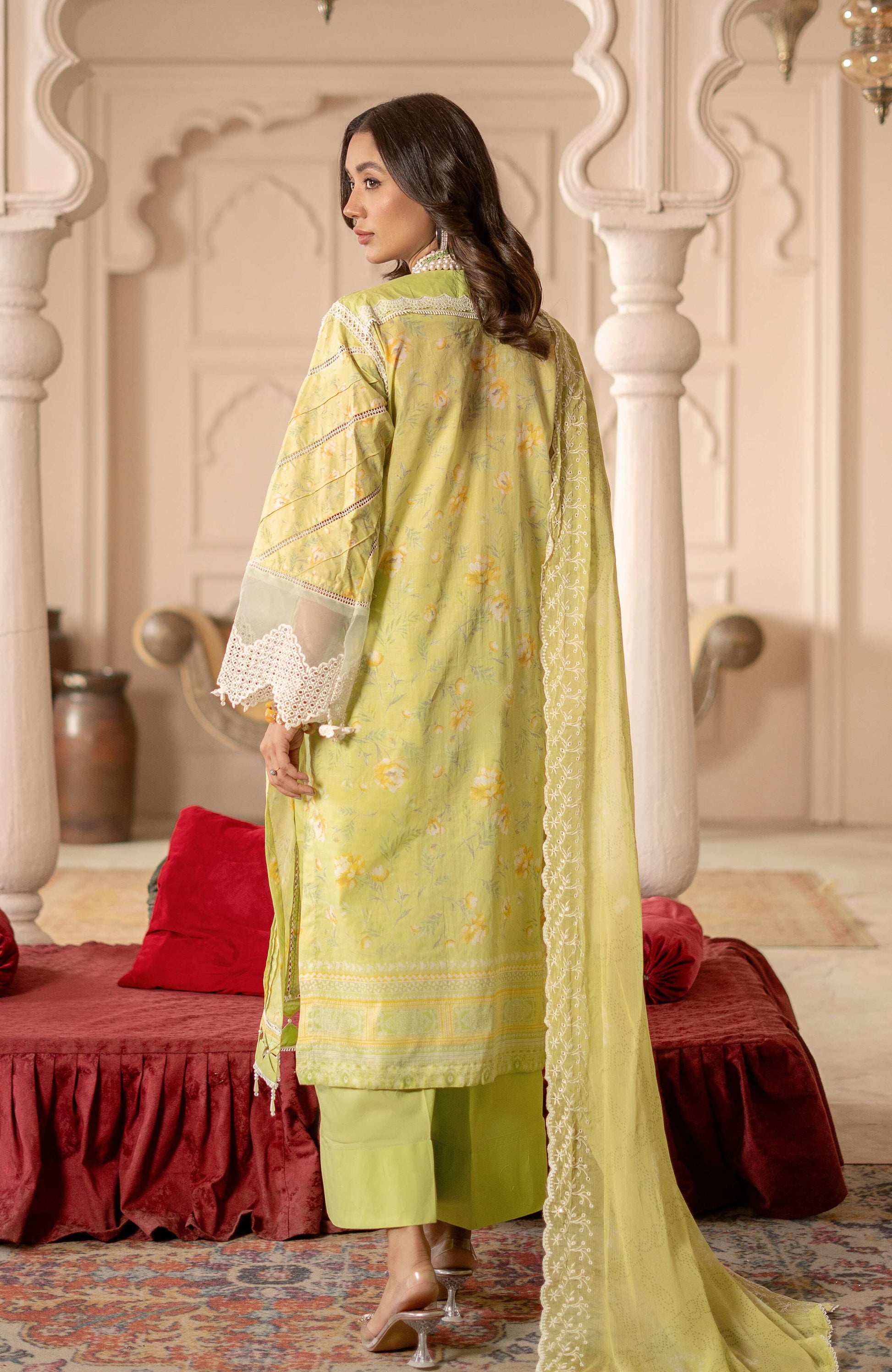 Al Zohaib | Sunshine Bloom Premium Lawn 25 | SBP-25-01 - Official Al Zohaib - Agha Fabrics UK