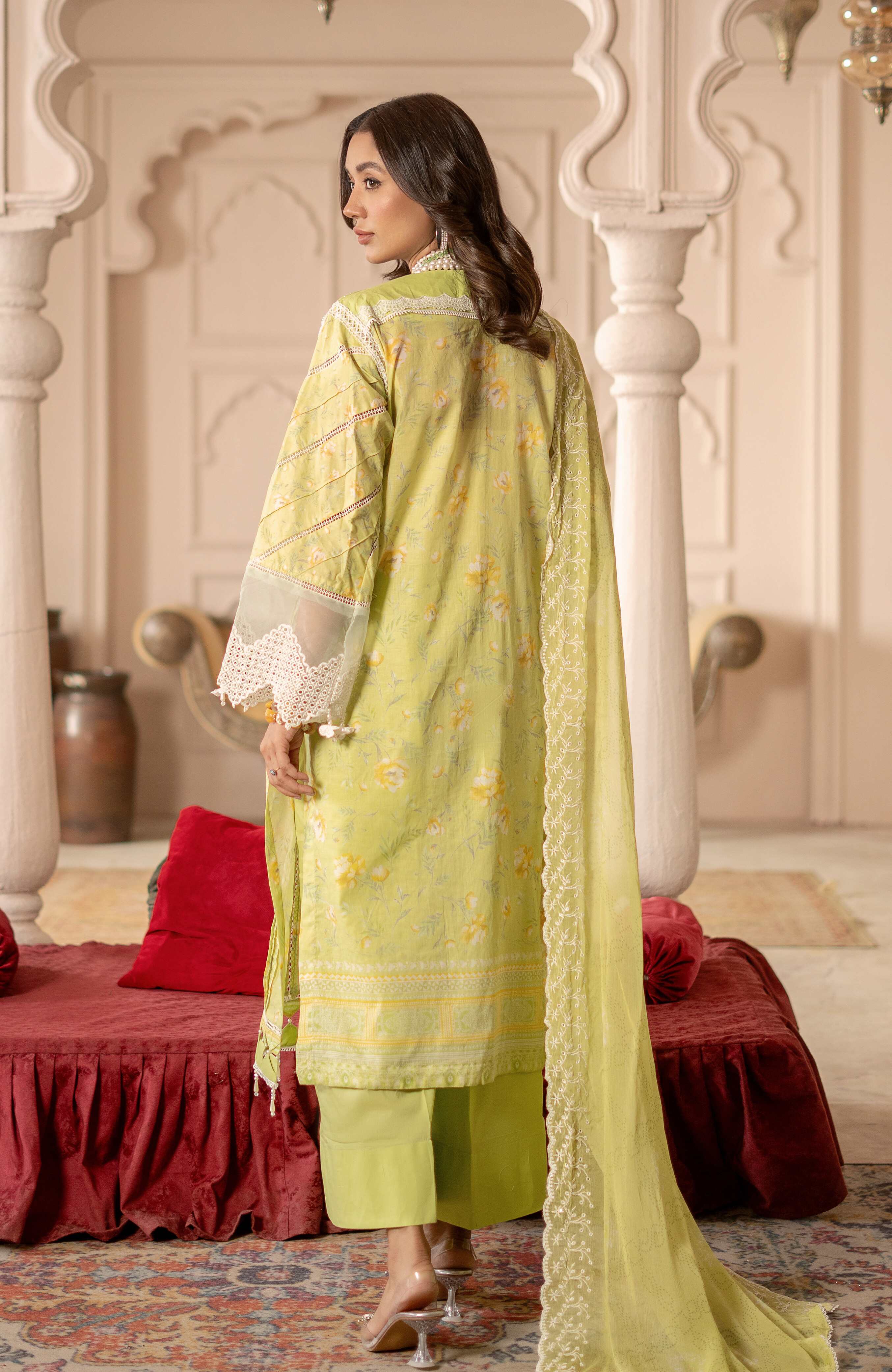 Al Zohaib | Sunshine Bloom Premium Lawn 25 | SBP-25-01 - Official Al Zohaib - Agha Fabrics UK
