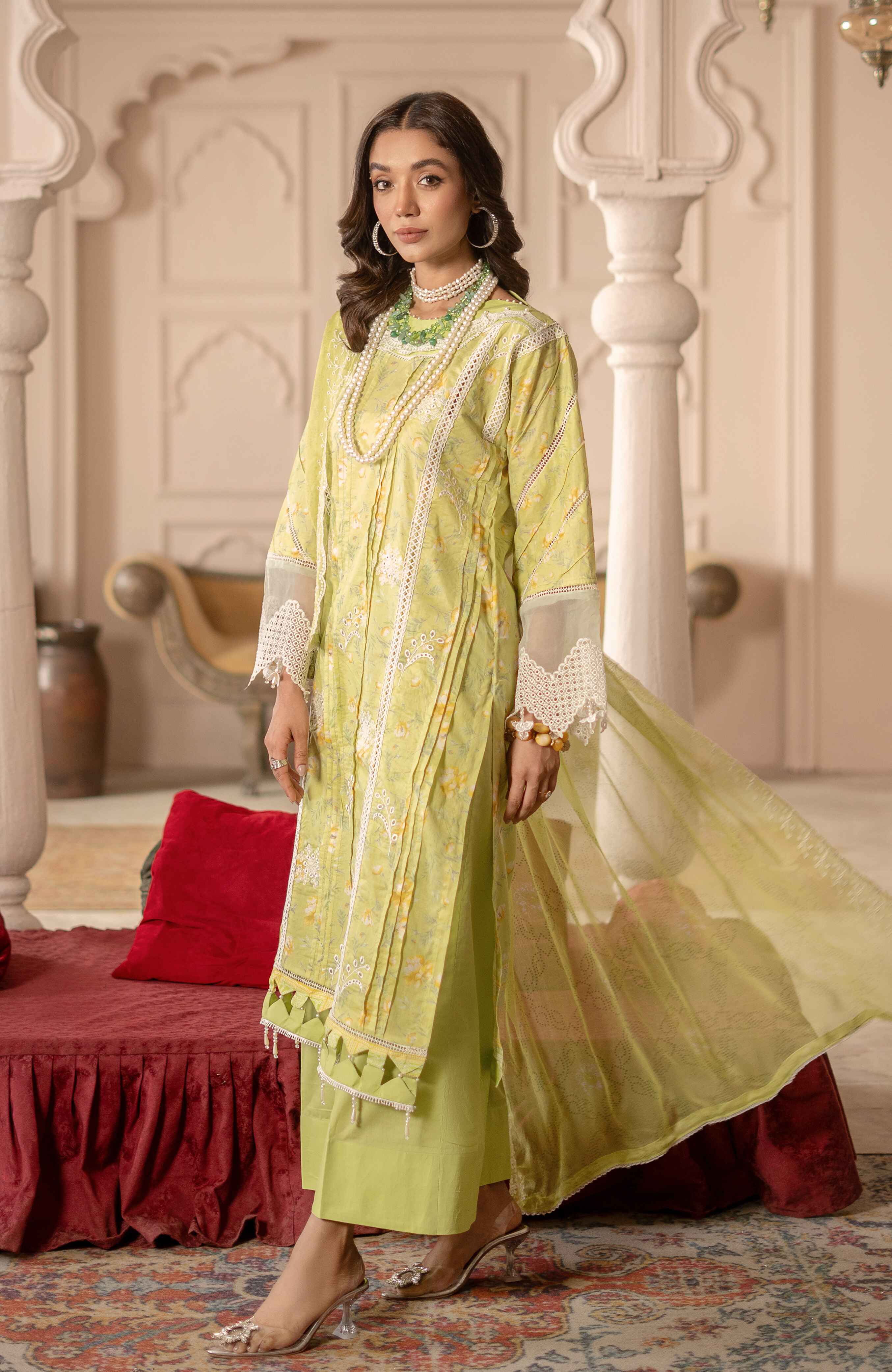 Al Zohaib | Sunshine Bloom Premium Lawn 25 | SBP-25-01 - Official Al Zohaib - Agha Fabrics UK