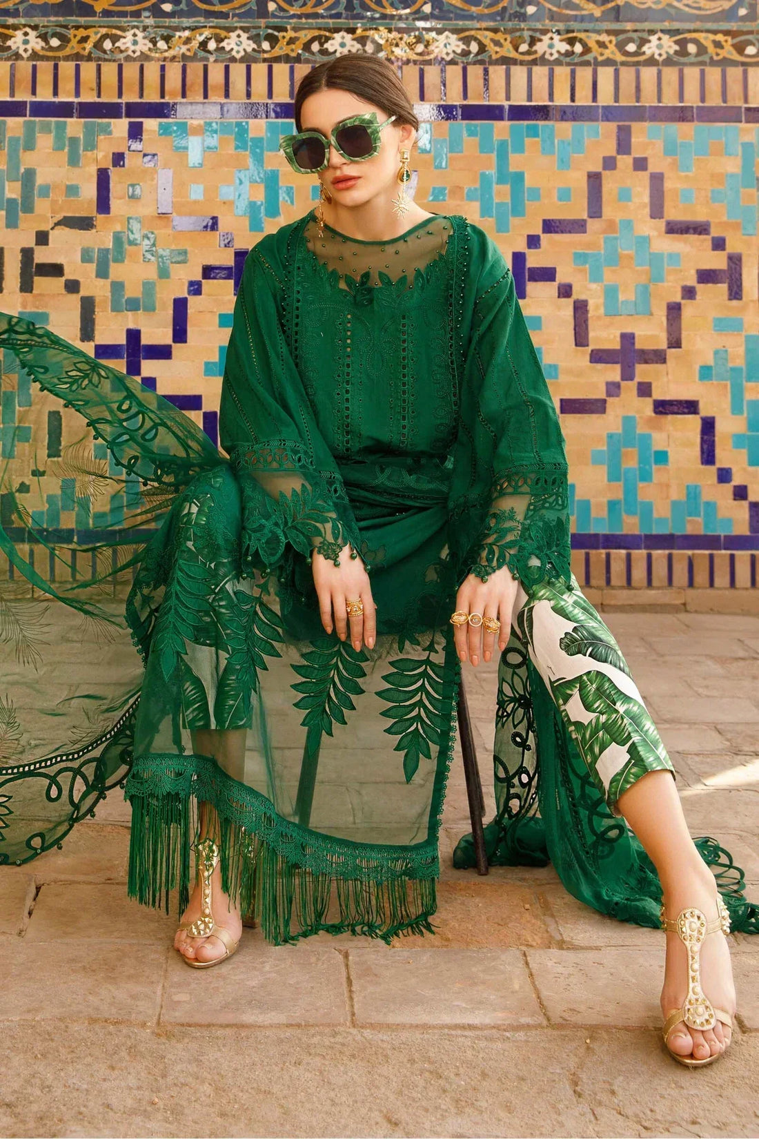 Maria B | Luxury Lawn | D-2310-B -  Maria B Luxury -  Agha Fabrics