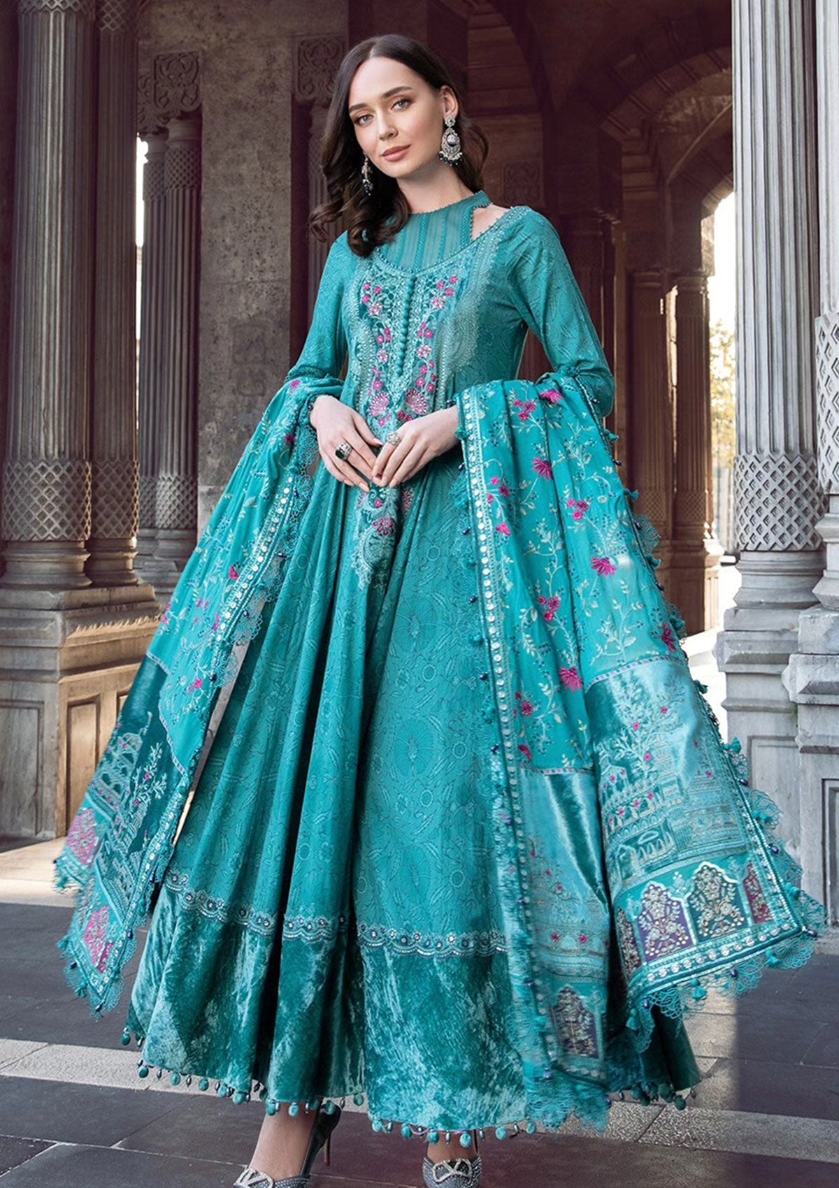 Winter Collection - Maria B - Unstitched - Linen - MBL23#05 - Official Maria B - Agha Fabrics UK