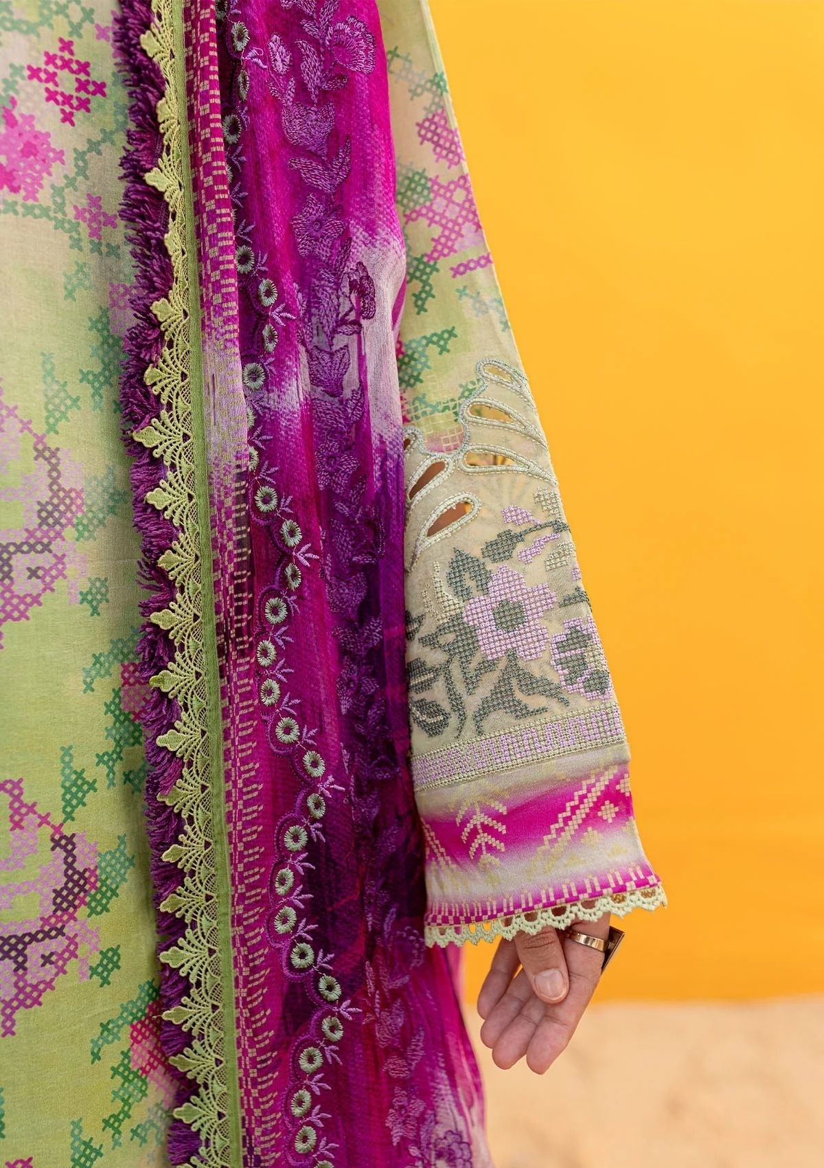 Lawn Collection - Nureh - Gardenia - Embroidered 24 - NS#139 - Official Nureh - Agha Fabrics UK