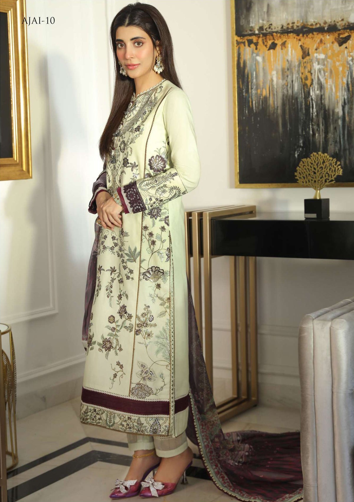 Lawn Collection - Asim Jofa - Aira - AJAI#10 - Official Asim Jofa - Agha Fabrics UK