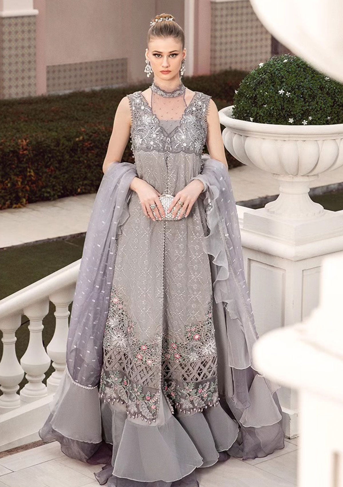 Formal Collection - Maria B - Sateen - Fall - MSF#07 - Official Maria B - Agha Fabrics UK