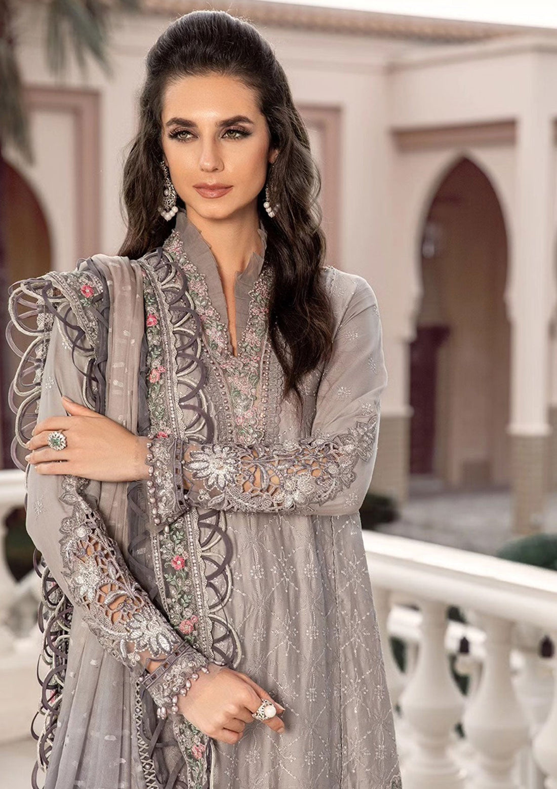 Formal Collection - Maria B - Sateen - Fall - MSF#07 - Official Maria B - Agha Fabrics UK