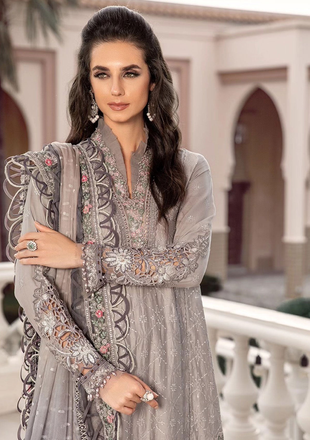 Formal Collection - Maria B - Sateen - Fall - MSF#07 - Official Maria B - Agha Fabrics UK