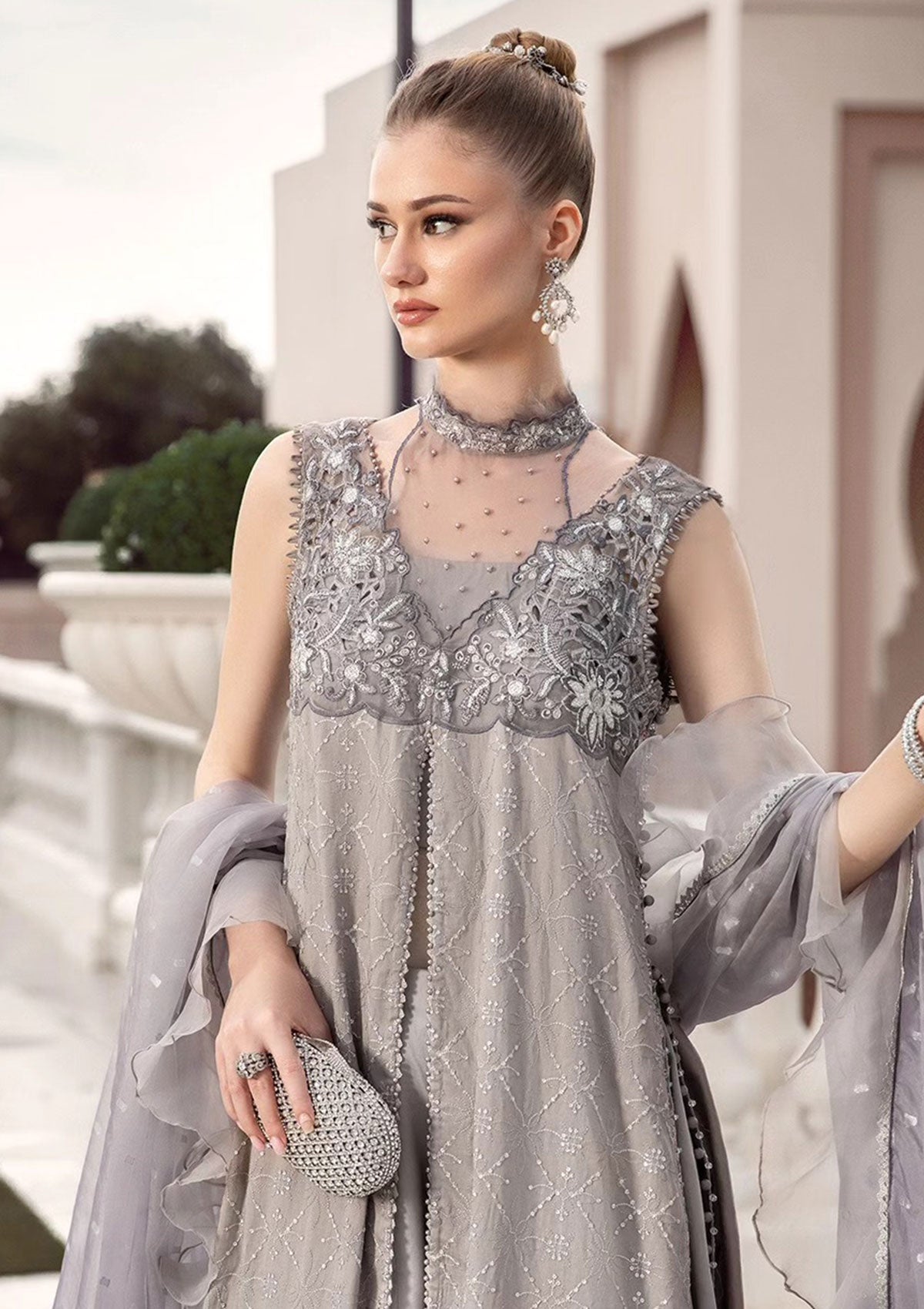 Formal Collection - Maria B - Sateen - Fall - MSF#07 - Official Maria B - Agha Fabrics UK