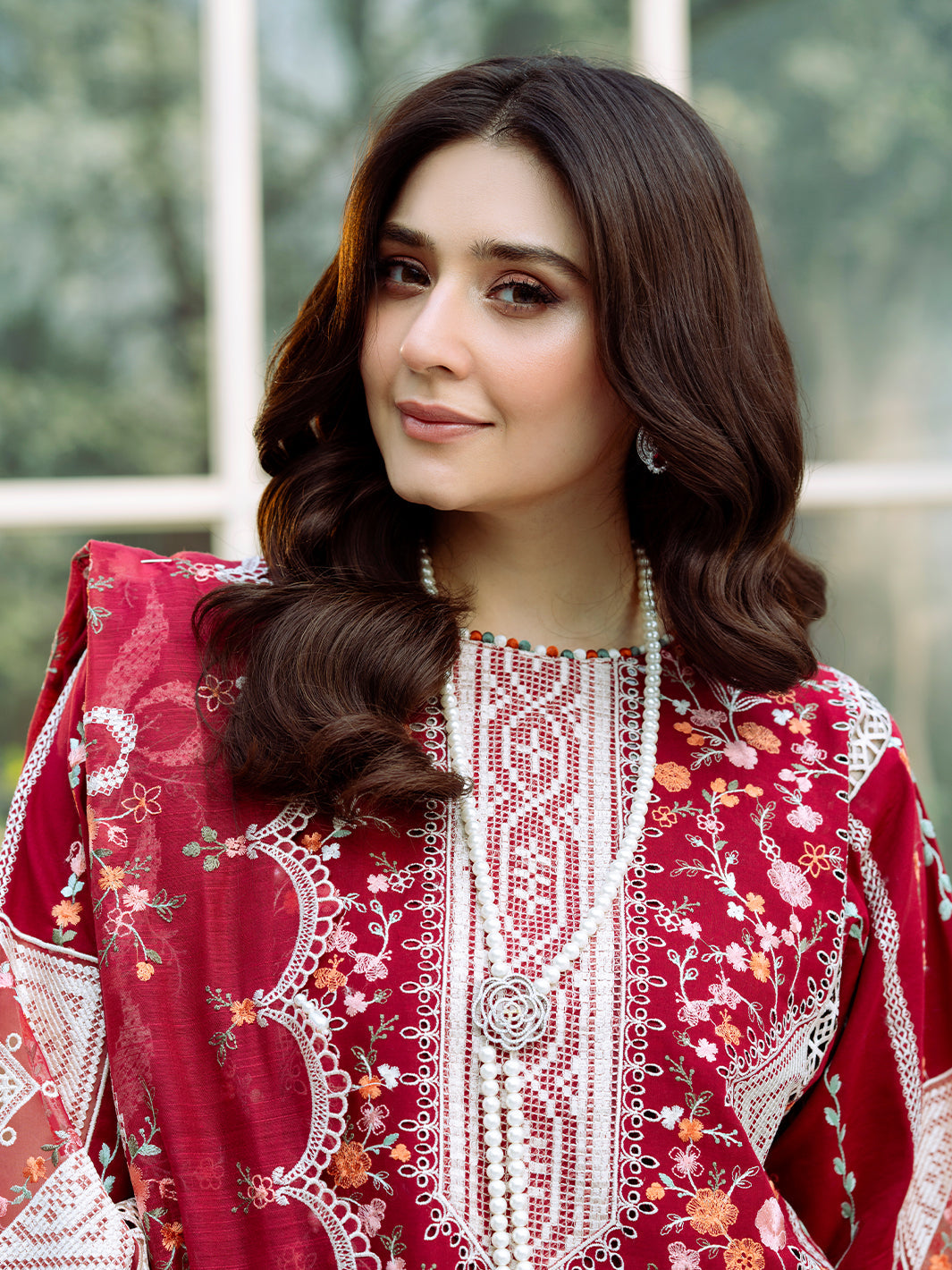 Bin Ilyas | Freesia Embroidered Lawn 25 | 103 - A - Official Bin Ilyas - Agha Fabrics UK