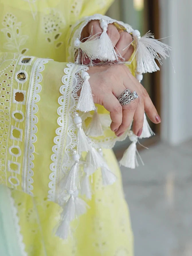 Faiza Faisal | Maya Luxury Lawn | Derya - Official Faiza Faisal - Agha Fabrics UK