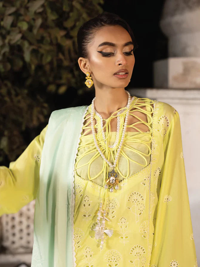Faiza Faisal | Maya Luxury Lawn | Derya - Official Faiza Faisal - Agha Fabrics UK