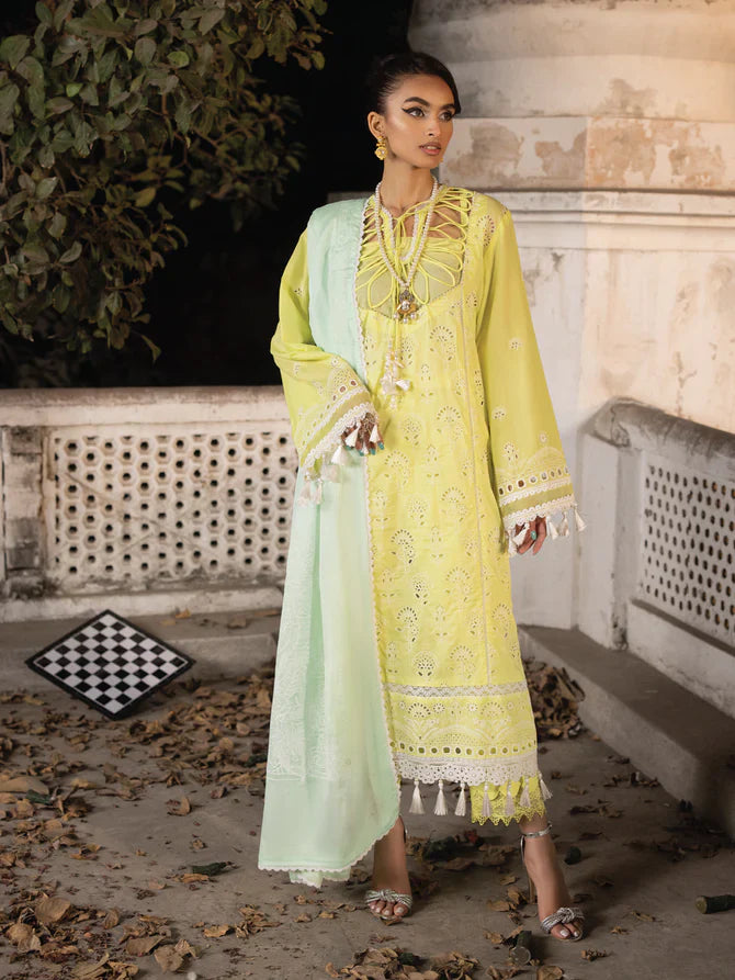 Faiza Faisal | Maya Luxury Lawn | Derya - Official Faiza Faisal - Agha Fabrics UK