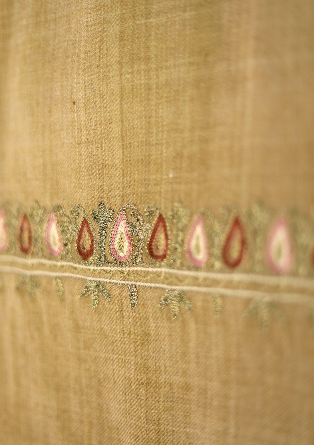 Ari Work Wool Shawl D - 108 - Brown - Official Shawls Niche - Agha Fabrics UK