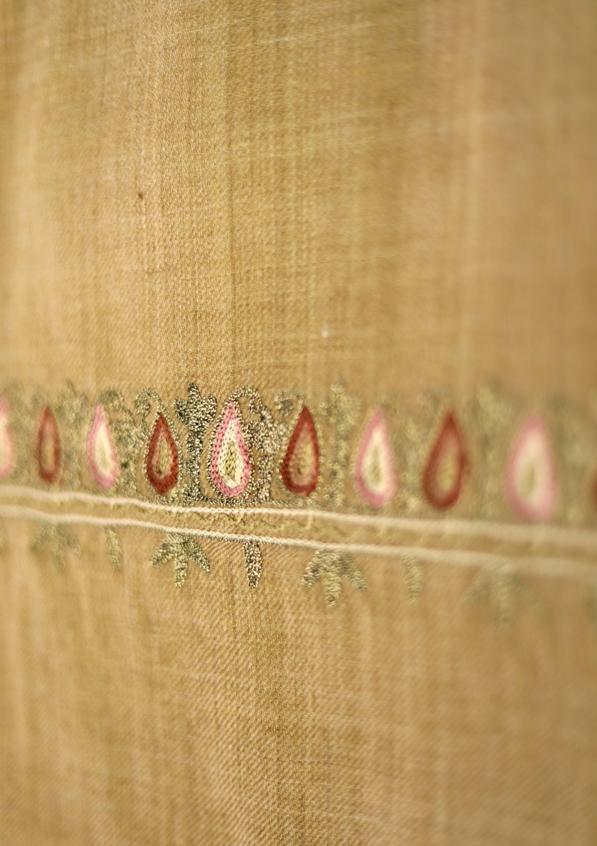 Ari Work Wool Shawl D - 108 - Brown - Official Shawls Niche - Agha Fabrics UK