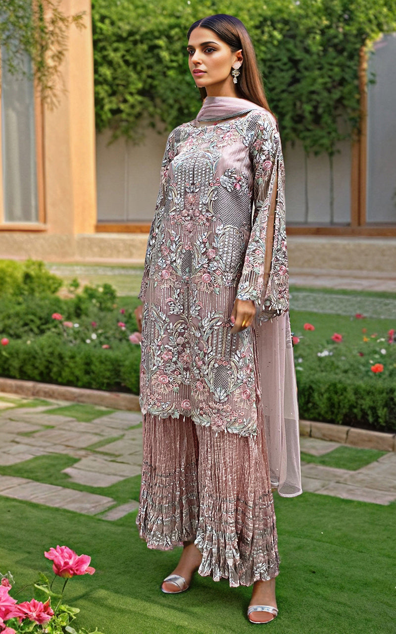 Threads and Motifs | Formal Dresses 25 | Embroidered Shirt With Dupatta And Gharara