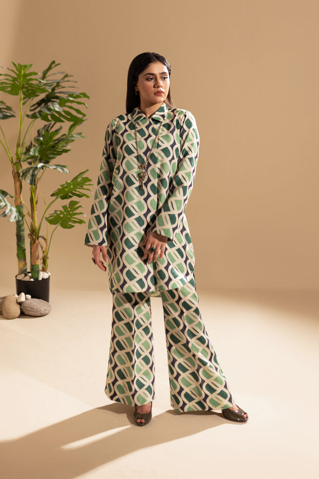 Fozia Khalid | Print Edit | Emeraude - Official Fozia Khalid - Agha Fabrics UK