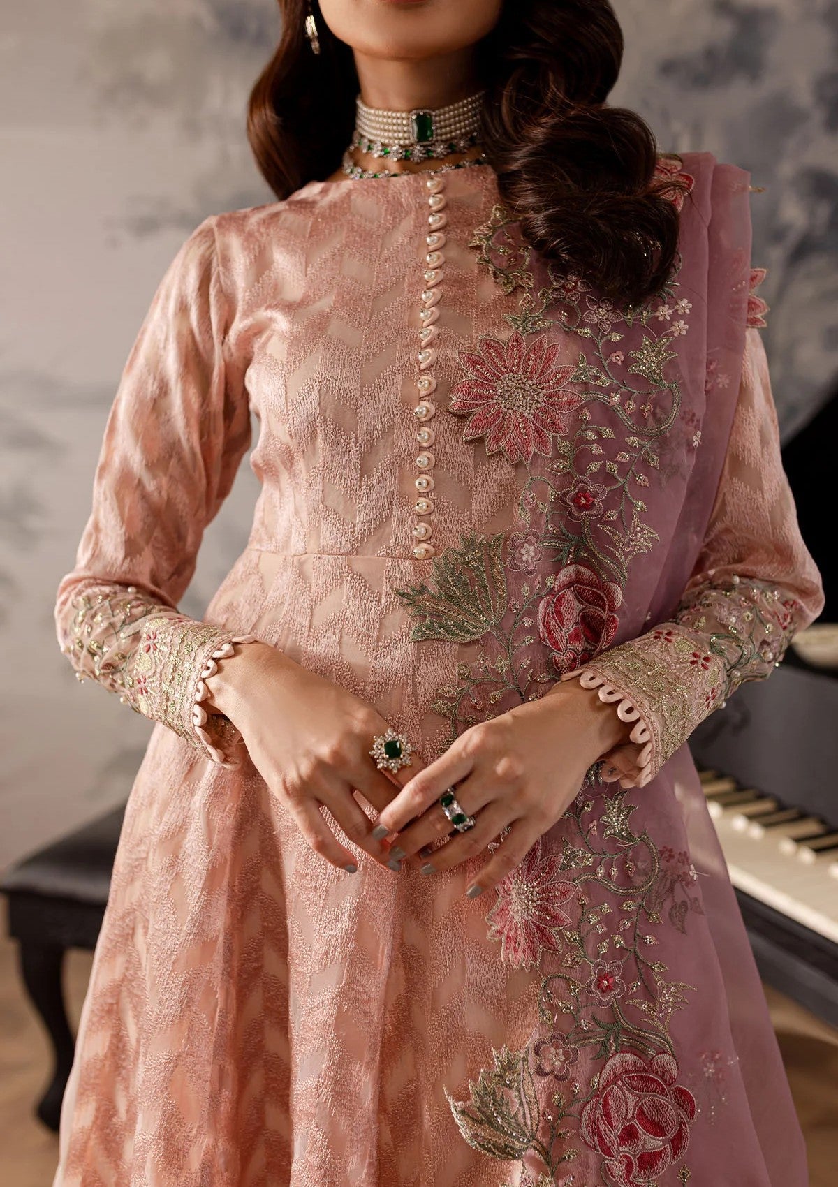 Formal Collection - Nureh - Elanora - Unstitched 24 - NE#55 - Official Nureh - Agha Fabrics UK