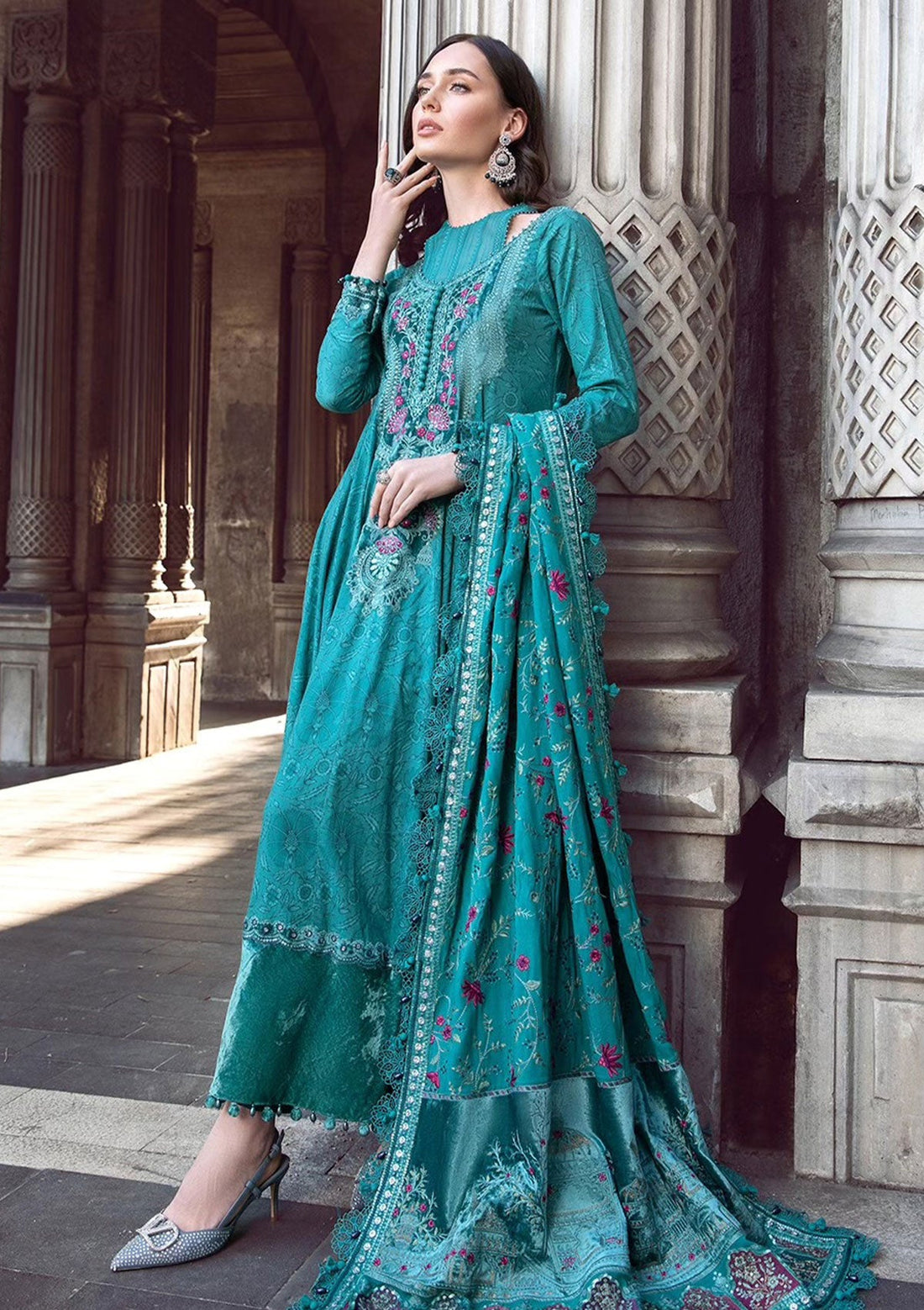 Winter Collection - Maria B - Unstitched - Linen - MBL23#05 - Official Maria B - Agha Fabrics UK