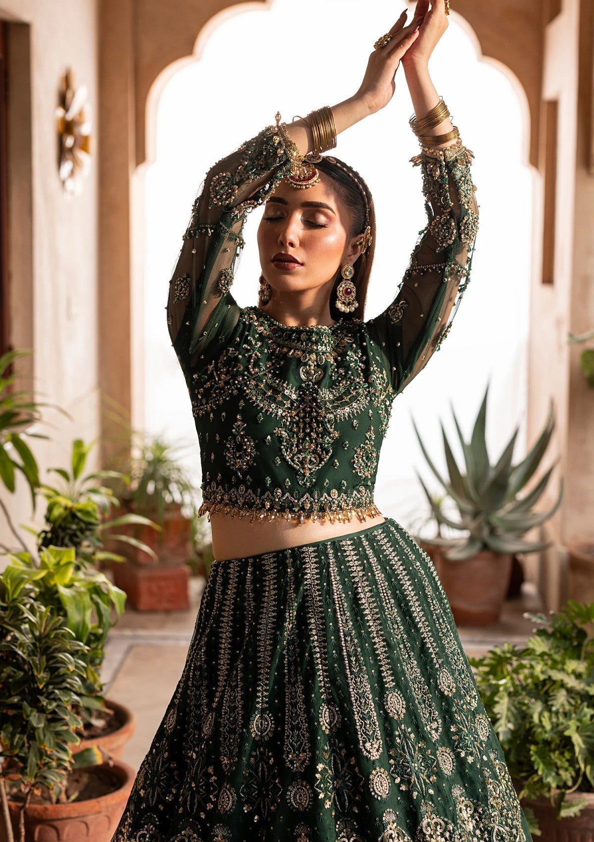 Formals - Aylin - Wedding Edit 25 - EMERALD - Official Aylin - Agha Fabrics UK