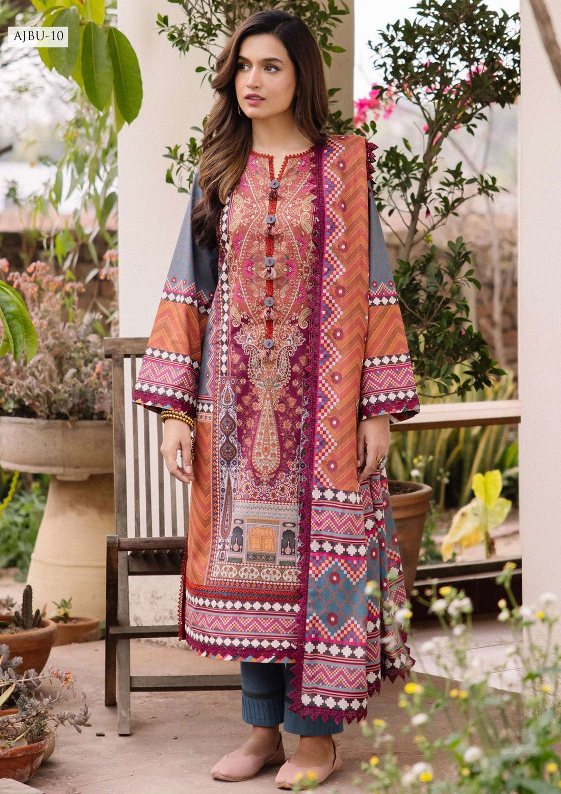Lawn Collection - Asim Jofa - Prints Vol 2 - JP24#10 - Official Asim Jofa - Agha Fabrics UK