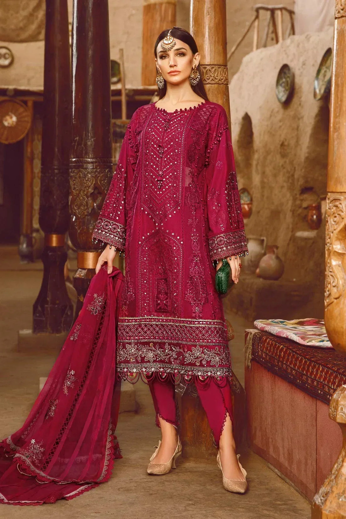 Maria B | Luxury Lawn | D-2311-B -  Maria B Luxury -  Agha Fabrics