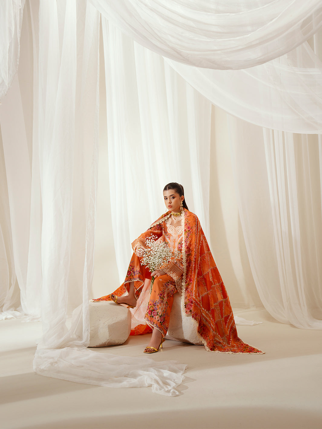 Bin Ilyas | Eres Bonita Viscose 25 | 1101-A - Official Bin Ilyas - Agha Fabrics UK