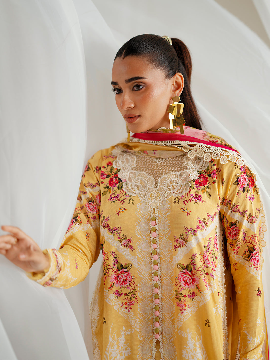 Bin Ilyas | Eres Bonita Viscose 25 | 1101-B - Official Bin Ilyas - Agha Fabrics UK