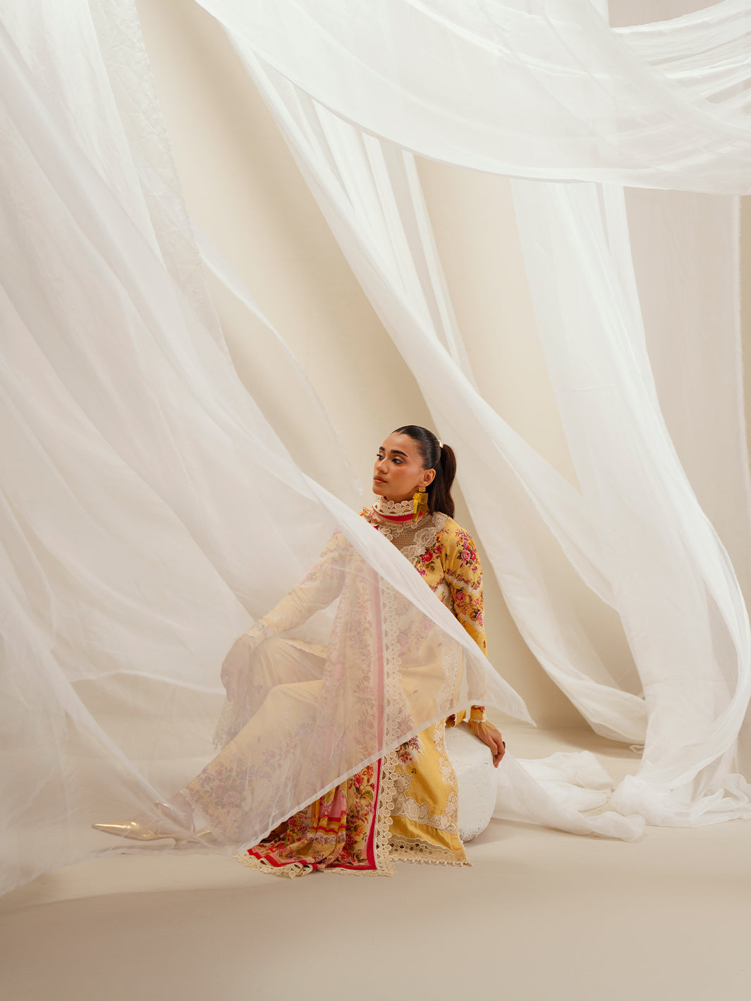 Bin Ilyas | Eres Bonita Viscose 25 | 1101-B - Official Bin Ilyas - Agha Fabrics UK