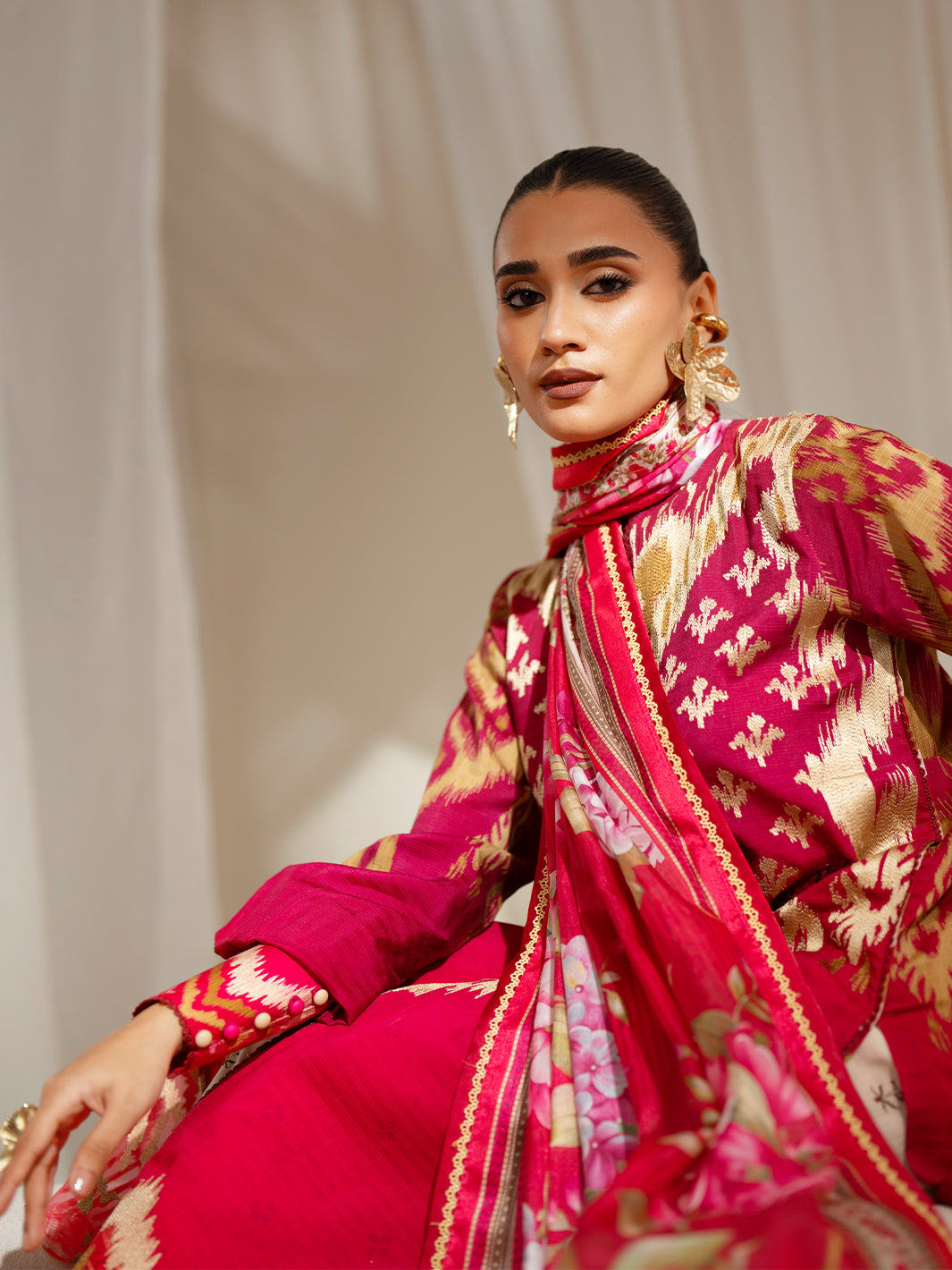 Bin Ilyas | Eres Bonita Viscose 25 | 1102-A - Official Bin Ilyas - Agha Fabrics UK