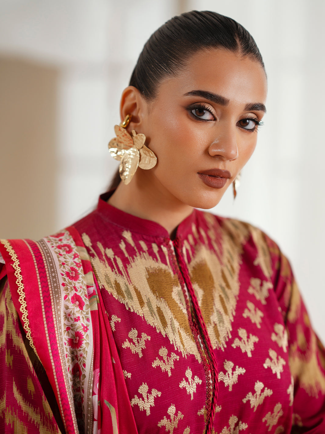 Bin Ilyas | Eres Bonita Viscose 25 | 1102-A - Official Bin Ilyas - Agha Fabrics UK