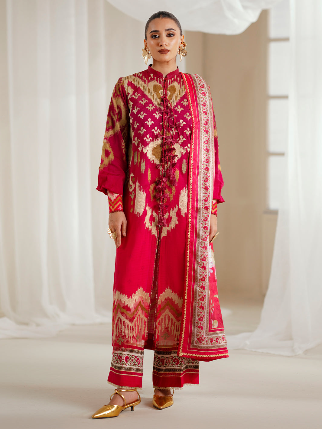 Bin Ilyas | Eres Bonita Viscose 25 | 1102-A - Official Bin Ilyas - Agha Fabrics UK